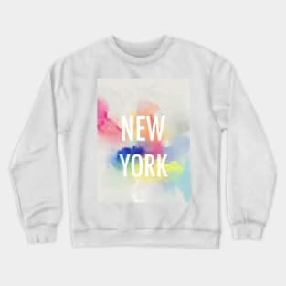 New York watercolour minimal Crewneck Sweatshirt